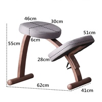 Tabourets en gros posture de yoga extensible chaise à genoux ergonomique chaise à bascule chaise de genou droite pour table de cou de dos