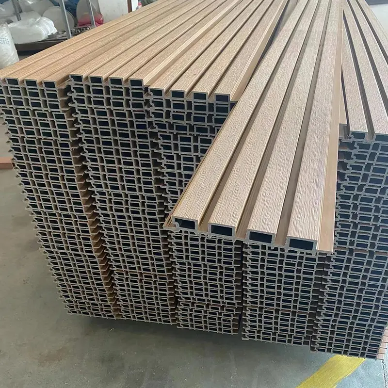 Hot sale wpc panels exterior wall outdoor wall panel wpc wood building material fluted wpc wall panel
