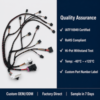 Kabel Harness Audio Stereo Inverter Daya Tahan Suhu Tinggi Konektor JST Berperingkat IP67 Sesuai RoHS