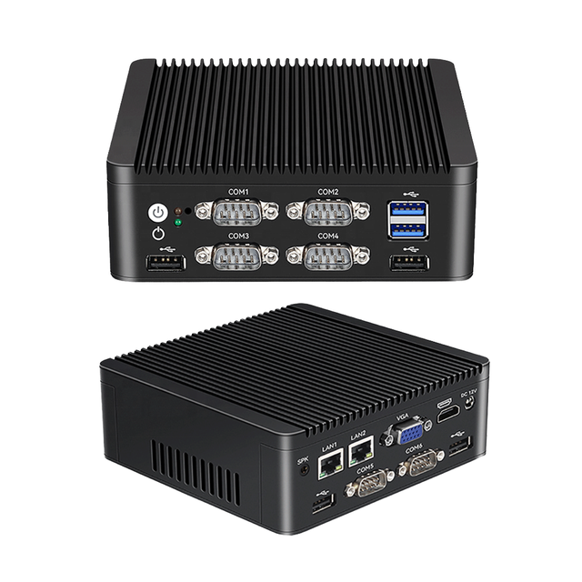 MeetNENG OEM Free Fanless WIFI Mini PC N2840 Industrial Embedded Micro Computer 4GB RAM MSATA Storage Portable Desktop Stock