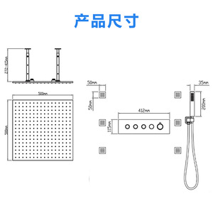 Smart Digital Display LED Rain Shower System Simple Stainless Steel Home Shower <b>Set</b> <b>Bath</b> <b>Hardware</b> <b>Sets</b> - Product Image 4