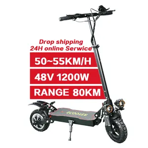 2024 Foldable Speed Dual Tron Electric Scooter Power System Lithium Battery With 2400w