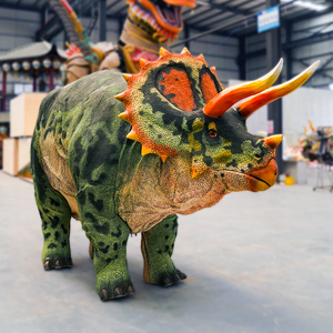 Costume de dinosaure marcheur de haute qualité, réaliste, avec pattes cachées ou apparentes, costume de Triceratops pour spectacle sur le thème du monde jurassique - Product Image 1