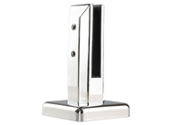 Support de verre réglable Duplex 2205 pour balustrade en verre, supports pour panneaux de verre sans cadre pour terrasse, balcon, clôture de piscine