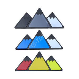 ตราสัญลักษณ์รถยนต์ Yuechi Snow Mountain 3D แบบสามสี วัสดุ ABS ชุบโครเมียม สำหรับ Toyota Tacoma 4Runner Tundra สติ๊กเกอร์ติดรถยนต์ - Product Image 4