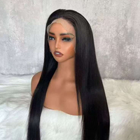 Promoción: Peluca de Cabello Humano Remy Brasileño con Frente de Encaje de 18 Pulgadas, sin Pegamento, con Gorro Transparente Tamaño 13*4, Rubio Ceniza, Rubio Miel, Natural