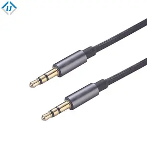 De alta calidad de Cable de Audio AUX Jack de 3,5mm macho a macho estéreo AUX Cable para auriculares de coche altavoz de la