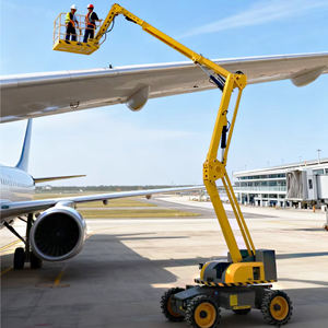 Diskon besar promosi 10m-22m Diesel-bensin Dual-Fuel artikulasi Boom Lift Self-Propelled Platform kerja udara - Product Image 1