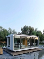 Cabine modulaire en alliage d'aluminium pour hôtel-capsule, maison d'hôtes et hébergement mobile, démontable, pour vente en gros