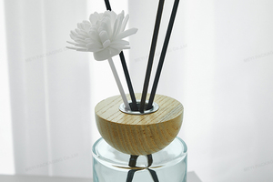 透明ガラスリードディフューザーボトル空容器家庭用アロマセラピーカスタムロゴモダン売れ筋100ml - Product Image 5