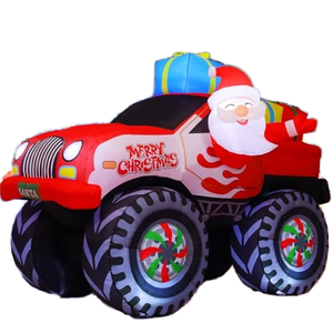 COMIN 7.5 Ft Extérieur Noël Gonflables Camion Pelouse Jardin LED Décorations Père Noël Présente Décorations D'éclairage Intégrées - Product Image 1