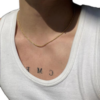 MICCI High Quality Wholesale Custom 18K Gold PVD Plated Strong Rope Chain Bracelet Necklace 316L Stainless Steel Jewelry