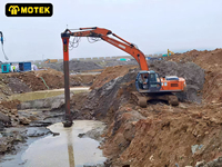 Têtes de mélange à haute vitesse Motek à mélange uniforme avec moteur et roulement pour excavatrices de 30 à 36 tonnes, garantie 1 an
