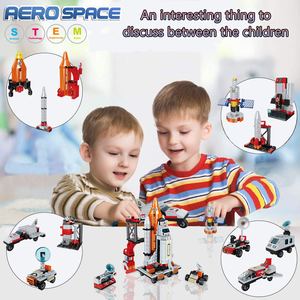 Kit de 12 em 1 STEM Aerospace Building para Crianças Exploração Espacial de 566 Peças <span class=keywords><strong>Shuttle</strong></span> 1:8 Escala Construção Toy Presente - Product Image 5