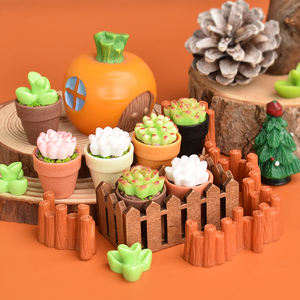 Plantas Kawaii, Flores de Resina, Cabujones Planos para Manualidades, Decoración de Jardín en Miniatura - Product Image 4