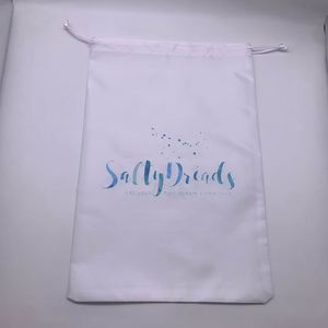 Sacs à cordon en soie 100% de haute qualité, sacs cadeaux en satin noir avec cordon pour vêtements - Product Image 6