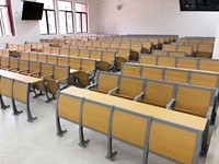 Siège de salle de conférence de l'université, table trapézoïdale de laboratoire informatique de l'université, chaise de bureau pliable pour étudiants de l'université pour la salle de classe