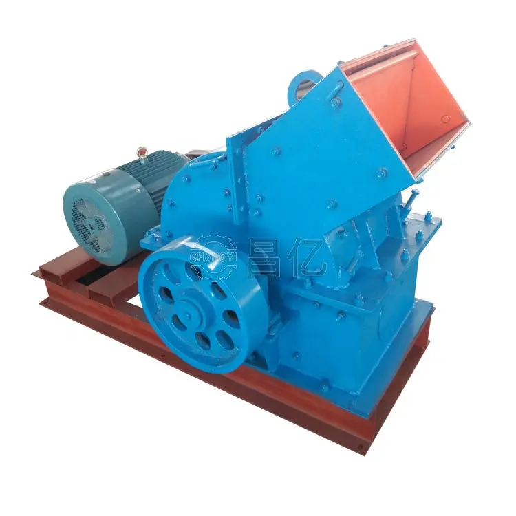 Diesel Crusher Machine Grinder Ore Crusher Hammer Mill Crusher with Vibrating Feeder
