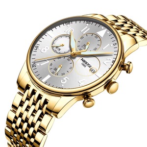 Reloj de Pulsera de Cuarzo de Lujo para Hombre Drioshipping 2368, Cronógrafo, Correa de Cuero, Cristal Ronda, Elegante Reloj de Negocios - Product Image 3