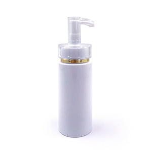 Nouveau produit, flacon pompe blanc de 100 ml, 150 ml, 200 ml, 250 ml, 300 ml, 350 ml, 400 ml, 500 ml avec bouchon à ligne dorée ou argentée - Product Image 3