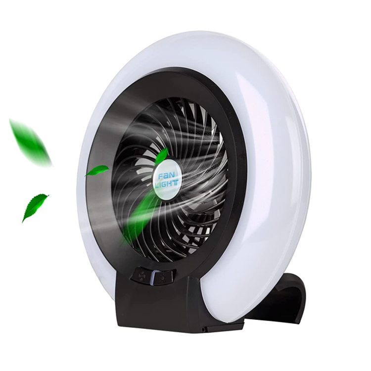 Новинка 2021, аккумуляторная батарея, USB перезаряжаемая портативная Светодиодная лампа для кемпинга с вентилятором