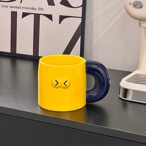 Mug créatif en céramique Macaron, style Mondrian, color-block, grande capacité, pour la maison, style Ins, tasse à lait - Product Image 5