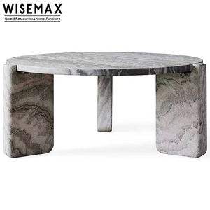 WISEMAX FURNITURE Muebles de Lujo Italianos, Mesa <span class=keywords><strong>Bella</strong></span> de Calacatta Viola, Sofás de Mármol Natural de Alta Gama, Mesa de Centro, Mesa de Café - Product Image 5