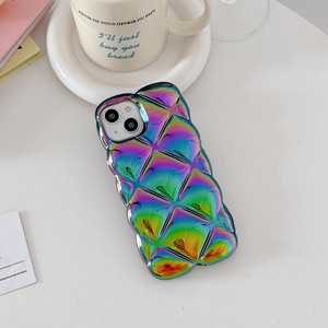 Colorido rombo electrochapado señoras cubierta de teléfono móvil decoración ornamental Compatible con Samsung para Galaxy S10 5G S10X Cell Phon - Product Image 3