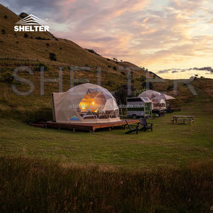 خيمة قبة جيوديسية عالية الجودة بقطر 6 أمتار للأماكن الخارجية للفنادق مع بولي فينيل كلوريد - Product Image 4