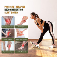 2 en 1 Planche de Pilates en bois extensible pour la maison Planche de Pilates portable Planche de Pilates Squat Wedge Slant Board