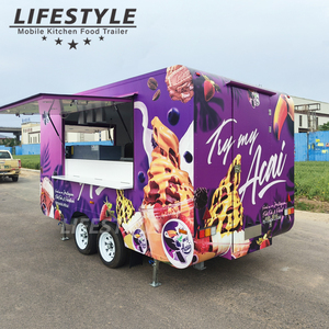 Remolque De Comida Trailer Para Comidas Rapidas Voiture-restaurant mobile Bar Icecream Pizza Bakery Food Truck Restaurant entièrement équipé - Product Image 2