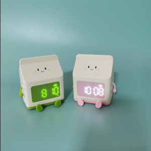 Nhà Máy Nóng Bán Phim Hoạt Hình Sữa Hộp Đồng Hồ Báo Thức Thời Trang Trang Trí Nội Thất Sinh Viên Thông Minh Điện Tử Bàn Đồng Hồ - Product Image 5