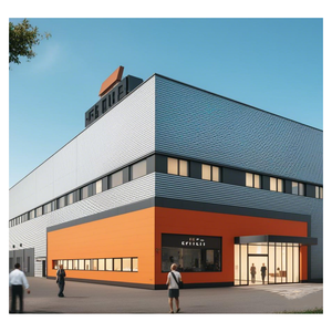 中国工业仓库现代设计经济钢结构车间预制陈列室和办公楼 - Product Image 4