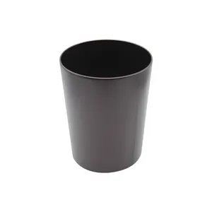 China Supplier Wholesale High Quality Black 6L 8L Stainless Steel Trash Can Round Waste Bin Garbage Trash Can In Stock Selling