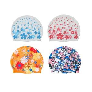 <span class=keywords><strong>Bonnet</strong></span> <span class=keywords><strong>de</strong></span> <span class=keywords><strong>bain</strong></span> imprimé fleur imperméable pour hommes et femmes adultes et enfants protecteur d'oreille haut printemps - Product Image 1