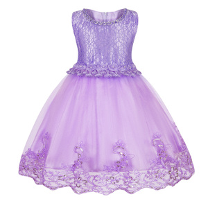 Vestidos de Fiesta Formales para Niñas al por Mayor, Vestidos de Noche de Gala para Bebés de 2 a 10 Años - Product Image 4
