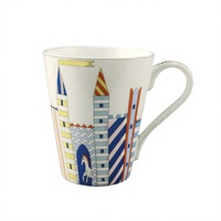 Ensemble de tasses en porcelaine fine à motif de licorne créative pour couple, idéal pour la maison et le bureau, cadeau de rentrée scolaire, boîte cadeau, compatible lave-vaisselle et micro-ondes