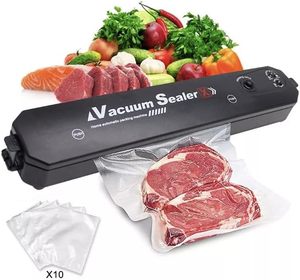 Lot de 10 sacs de conservation alimentaire noirs pour scelleuse sous vide de table, livraison gratuite, produit intelligent pour la maison, vente en gros directe usine - Product Image 4