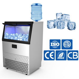 Machine à glaçons industrielle commerciale en acier inoxydable à fonctionnement automatique pour la production rapide de glaçons en cubes - Product Image 2