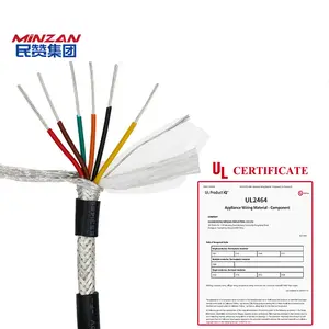 2464 vw-1 tinned copper 2 3 4 cores shielded cable 14awg16awg 18awg 20awg 22awg 24awg 26awg singal control shielded cable