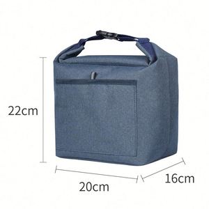 Custom Logo Oxford Fabric Reusable <b>Insulated</b> Bag <b>Lunch</b> <b>Box</b> Soft Cooler Cooling Tote for Corporate Welcome Gift - Product Image 2