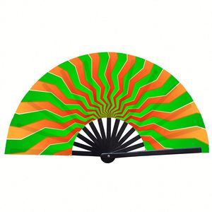 Éventails en bambou naturel et raphia tressés à la main Addreen, écologiques, pour rafraîchissement estival, décoration murale style ferme, mariage - Product Image 6