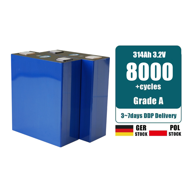 Prismatic MB31 314Ah 3.2V Lifepo4 Battery 8000 Cycles Lifepo4 314Ah Lithium Ion Battery Cells Solar Storage Battery