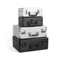 Mallette en métal personnalisée OEM/ODM pour outils, étui de transport en aluminium avec doublure en mousse, indice de protection IP67/IP68, fermeture à boucle et crochet