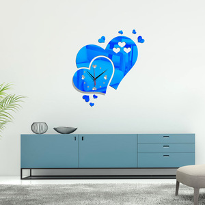 <span class=keywords><strong>Di</strong></span> alta qualità formato su misura e colore orologio <span class=keywords><strong>di</strong></span> specchio autoadesivo della parete fornitore per i bambini camera da letto smontabile del <span class=keywords><strong>cuore</strong></span> <span class=keywords><strong>di</strong></span> amore carta da parati - Product Image 6