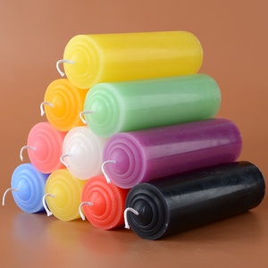 Velas de Respaldo para Apagones Eléctricos, Multicolores, Inodoras, de 24 Horas, Gruesas, Rojas, Blancas, Moradas para Festivales, Negras Puras - Product Image 3