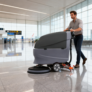 غسالات أرضية خرسانية كهربائية للصالة الرياضية A5B للفندق المشي خلف السيارة اللاسلكي حالة جديدة للصقل - Product Image 4