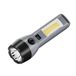 Lampe de poche à énergie solaire, batterie rechargeable, 20000 heures d'autonomie pour les voyages, le camping et les chantiers de construction - Product Image 1