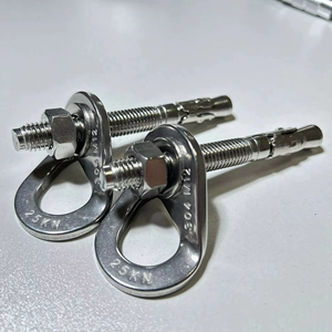 M12 M10 M8 25kN Vis en acier inoxydable Piton <span class=keywords><strong>Anchor</strong></span> Léger et portable de 1mm d'épaisseur pour l'escalade et le matériel de montagne - Product Image 2