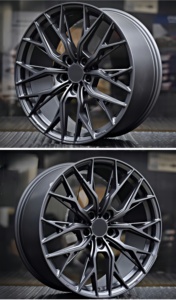 XINLAI Deep Concave20 21 pouces monobloc brossé jantes de voiture noires 5X114.3 22x10 17x12 17x14 roues forgées roues de voiture de course pour Benz - Product Image 4